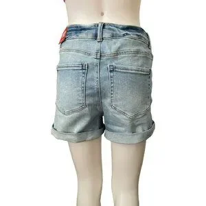 Wax Jean Shorts Wax Jean Womens Juniors Classic High Rise